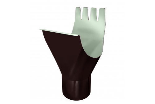 Воронка Optima 125/90мм RAL 8017 шоколад | Металлобаза Волхонка