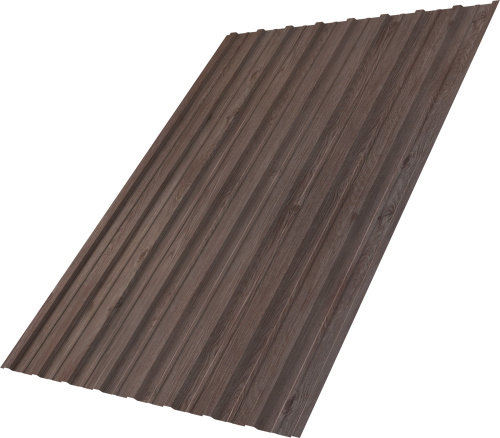 Профнастил С10A 0,45 Принт Элит Беленый дуб TwinColor | Металлобаза Волхонка