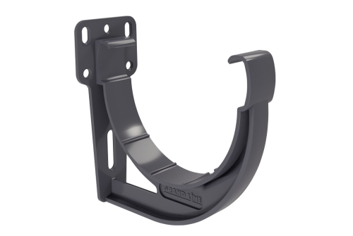 Кронштейн желоба slider Дизайн 135 ПВХ GL графит (RAL 7024) | Металлобаза Волхонка