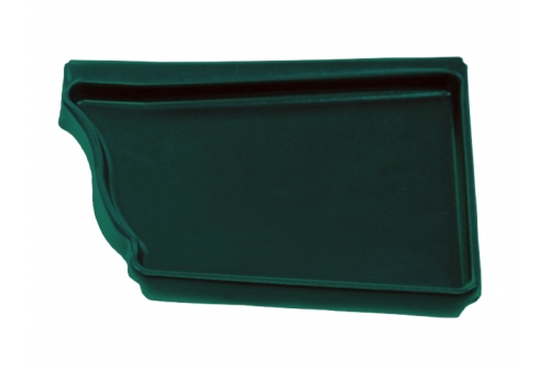 Заглушка правая Vortex 127мм RAL 6005 | Металлобаза Волхонка