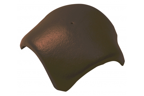 Вальмовая черепица с 3 зажимами Braas темно-коричневый | Металлобаза Волхонка