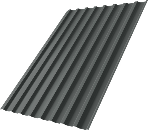 Профнастил С20B 0,45 ПЭ с пленкой RAL 7005 мышино-серый | Металлобаза Волхонка