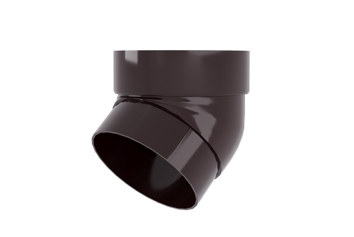 Колено трубы 67 град. ПВХ Grand Line коричневое (RR 32) | Металлобаза Волхонка