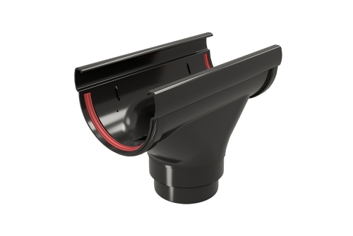 Воронка Дизайн 135 ПВХ GL черный (RAL 9005) | Металлобаза Волхонка