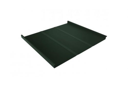 Фальц двойной стоячий Line Grand Line 0,5 GreenCoat Pural BT, matt с пленкой на замках RR 11 темно-зеленый (RAL 6020 хромовая зелень) | Металлобаза Волхонка