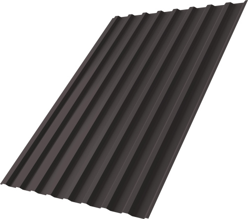 Профнастил С20B 0,5 PurPro RR 32 темно-коричневый | Металлобаза Волхонка