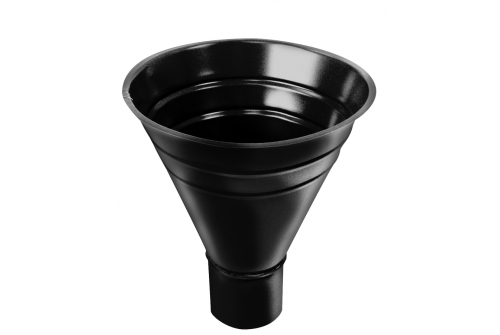 Воронка водосборная Grand Line, 250/90 мм RAL 9005 черный | Металлобаза Волхонка