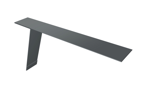 Планка карнизная фальц 130х80 0,5 Zn | Металлобаза Волхонка