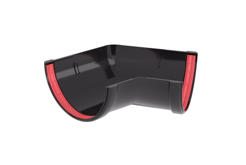 Угол желоба 135 град.Классика 120 ПВХ Grand Line графит (RAL 7024) | Металлобаза Волхонка