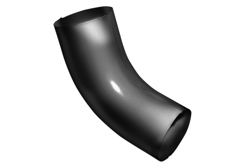 Колено 60 град Grand Line 90 мм RAL 9005 черный | Металлобаза Волхонка