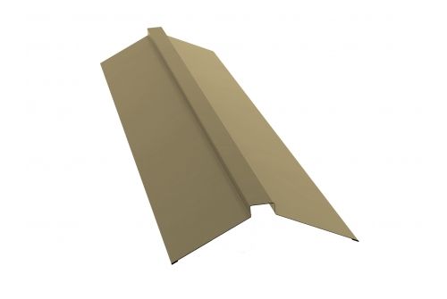 Планка конька плоского 115х30х115 0,45 PE с пленкой RAL 1014 слоновая кость | Металлобаза Волхонка