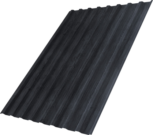 Профнастил С20B 0,45 Принт Премиум Серое дерево TwinColor | Металлобаза Волхонка