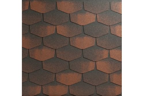 Katepal черепица FORTE 2,5м2 Тибет (Коричневый) | Металлобаза Волхонка