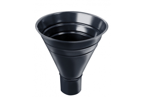 Воронка водосборная Grand Line, 250/90 мм RAL 7024 мокрый асфальт | Металлобаза Волхонка