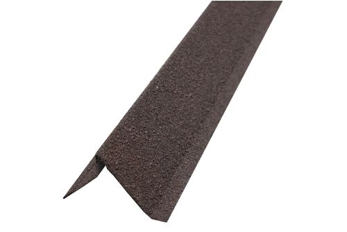 Планка ветровая Grand Line для мягкой кровли 60*30*90 Фартук S5 Роки коричневый | Металлобаза Волхонка