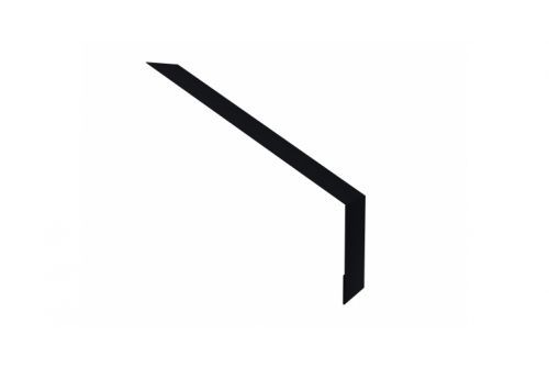 Планка капельник 135х50 0,45 Drap RAL 9005 черный | Металлобаза Волхонка