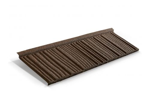 Лист Metrotile WoodShake кофе | Металлобаза Волхонка