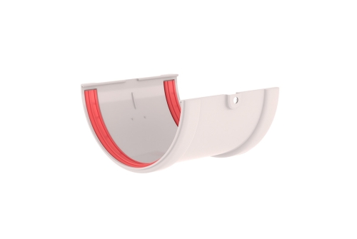 Соединитель желобов Классика 120 ПВХ Grand Line белый (RAL 9003) | Металлобаза Волхонка