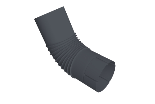 Колено трубы Vortex Project 146мм RAL 7024 мокрый асфальт | Металлобаза Волхонка