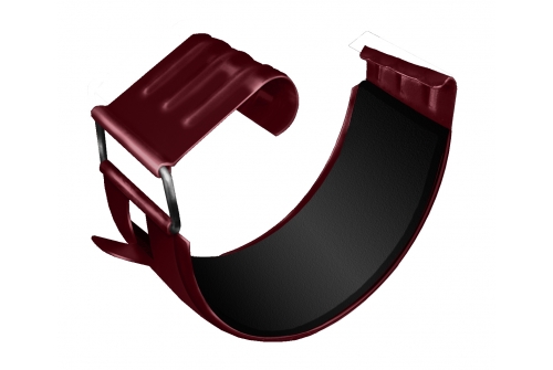 Соединитель желоба Optima 125мм RAL 3005 красное вино | Металлобаза Волхонка