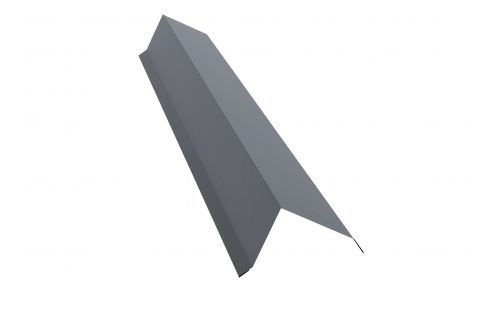 Планка торцевая 80х100 0,5 Satin с пленкой RAL 9006 бело-алюминиевый | Металлобаза Волхонка