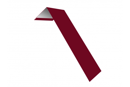 Планка лобовая/околооконная простая 190х50 0,45 PE с пленкой RAL 3003 рубиново-красный | Металлобаза Волхонка