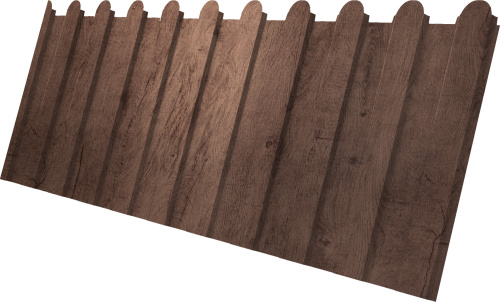 Профнастил С8A в02 фигурный 0,45 Принт Премиум с пленкой Миндальное дерево Фреш | Металлобаза Волхонка