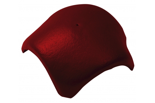 Вальмовая черепица с 3 зажимами Braas вишня | Металлобаза Волхонка