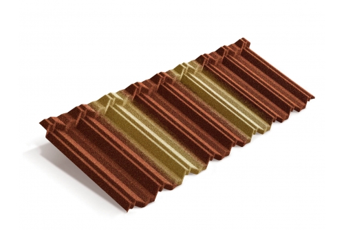 Лист Metrotile MetroClassic терракотово-желтый | Металлобаза Волхонка