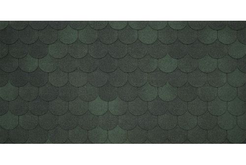 Битумная черепица TEGOLA ASSISI verde 473 (зеленый) | Металлобаза Волхонка