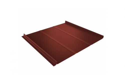 Кликфальц Line 0,45 Drap с пленкой на замках RAL 8004 терракота | Металлобаза Волхонка