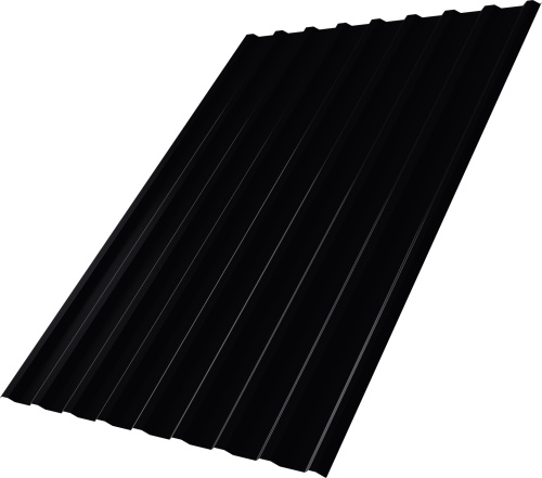 Профнастил С20R 0,5 Velur RAL 9005 черный | Металлобаза Волхонка