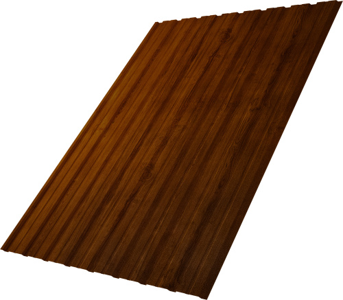 Профнастил С10B 0,45 Принт Премиум Золотой дуб насыщенный Фреш TwinColor | Металлобаза Волхонка