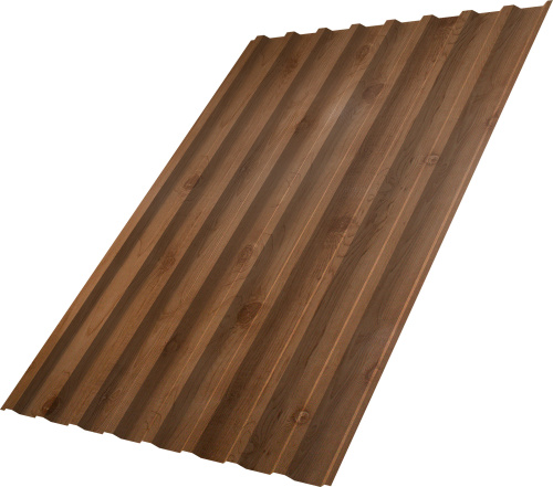 Профнастил С20B 0,45 Принт Премиум Сосна Фреш | Металлобаза Волхонка