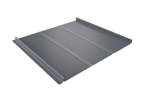 Кликфальц Line 0,45 PE с пленкой на замках RAL 9006 бело-алюминиевый | Металлобаза Волхонка