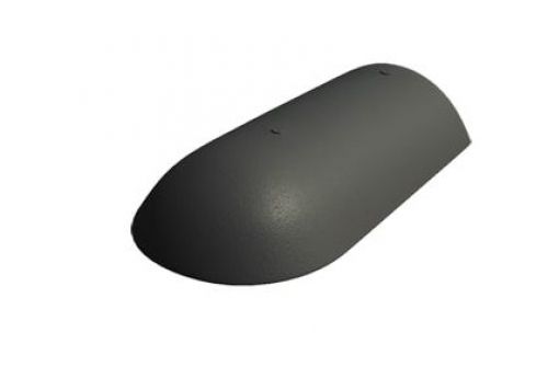 Начальная хребтовая черепица Braas графит | Металлобаза Волхонка