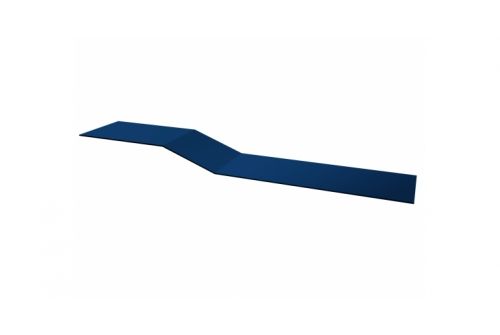 Планка крепежная фальц 0,7 PE с пленкой RAL 5005 сигнальный синий | Металлобаза Волхонка