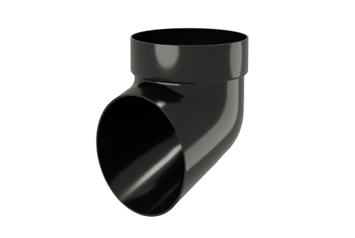 Колено сливное ПВХ GL черное (RAL 9005) | Металлобаза Волхонка