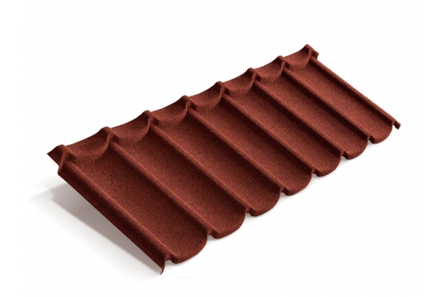 Лист Metrotile Mistral красный | Металлобаза Волхонка