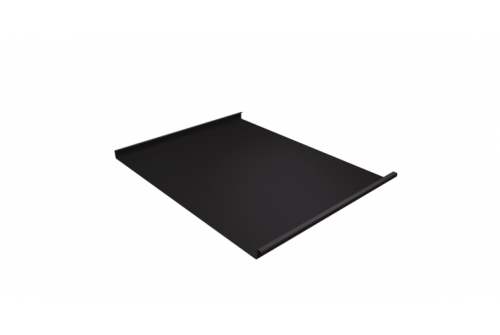 Фальц двойной стоячий Grand Line 0,5 Rooftop Matte с пленкой на замках RR 32 темно-коричневый | Металлобаза Волхонка