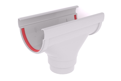 Воронка Дизайн 135 ПВХ Grand Line белый (RAL 9003) | Металлобаза Волхонка