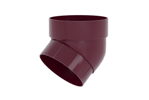 Колено трубы 67 град. ПВХ Grand Line бордо (RAL 3005) | Металлобаза Волхонка