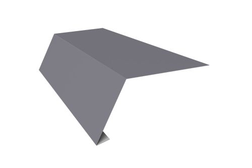 Планка карнизная для мягкой кровли 65х50 Фартук S1 карнизный 0,45 PE с пленкой RAL 7004 сигнальный серый | Металлобаза Волхонка