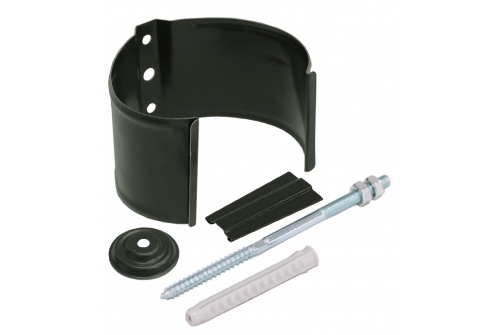 Кронштейн трубы на кирпич 90мм RR 11 темно-зеленый | Металлобаза Волхонка