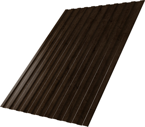 Профнастил С8A в02 0,45 Принт Элит Античный дуб TwinColor | Металлобаза Волхонка