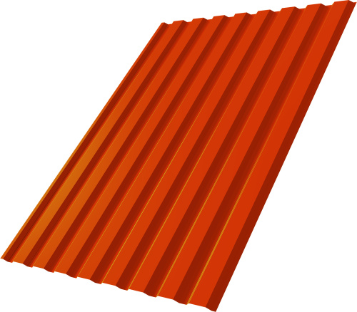 Профнастил С20A 0,45 ПЭ RAL 2004 оранжевый | Металлобаза Волхонка