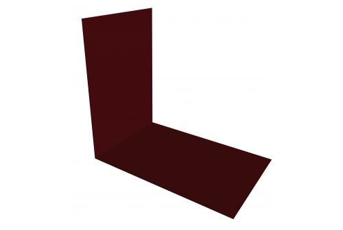 Планка снегозадержания усиливающая 0,5 Satin с пленкой RAL 3005 красное вино | Металлобаза Волхонка