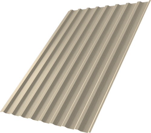 Профнастил С20B 0,45 Принт Элит Молочное дерево TwinColor | Металлобаза Волхонка