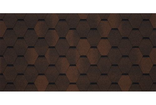 Битумная черепица TEGOLA GARDA marrone 439 (коричневый) | Металлобаза Волхонка