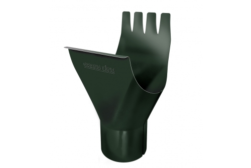 Воронка 125/90 мм RR 11 темно-зеленый | Металлобаза Волхонка